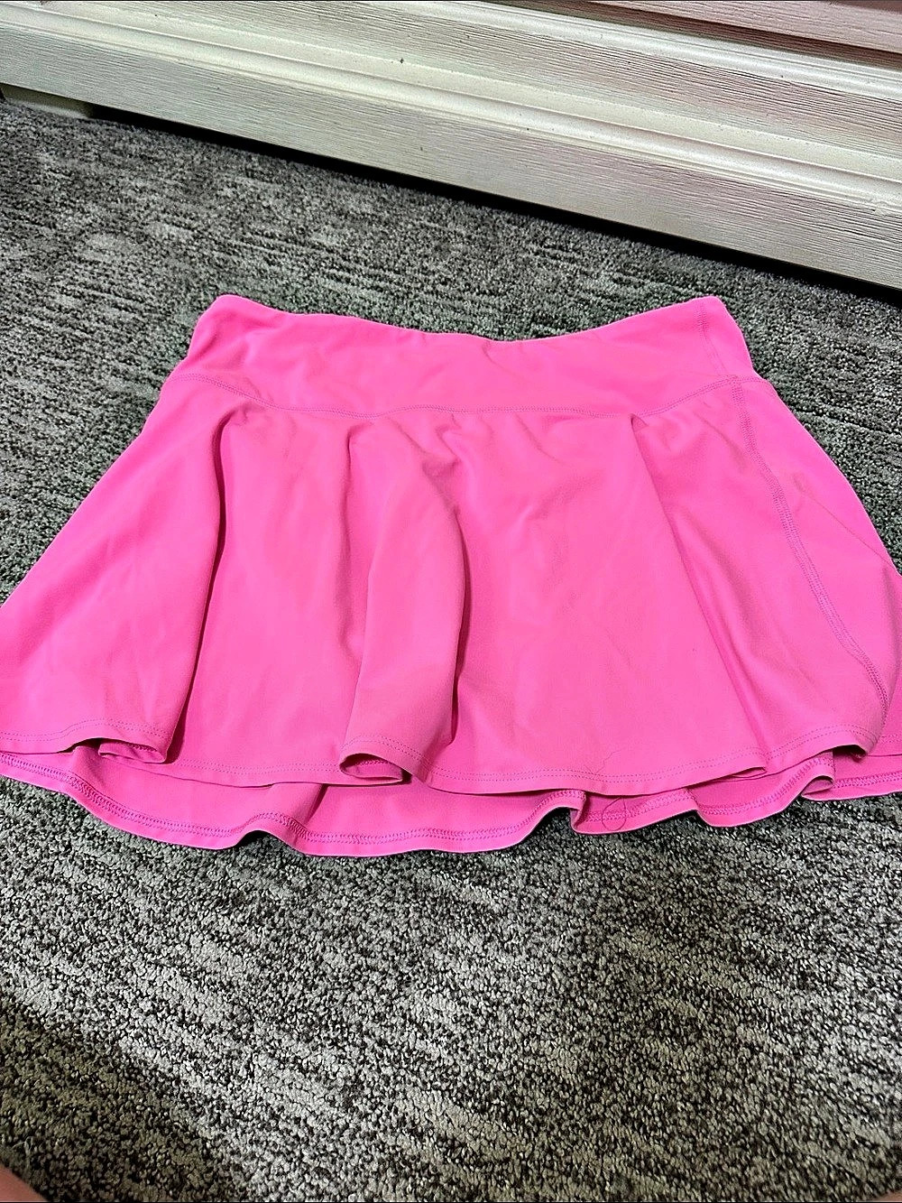 Yogalicious Women's Pink Ruffle Mini Skirt Size XL